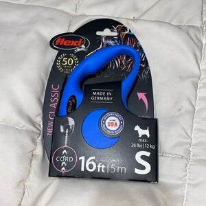 🐶 flexi 16ft Small Retractable Cord Dog Leash Collar Harness Pet Pets Blue